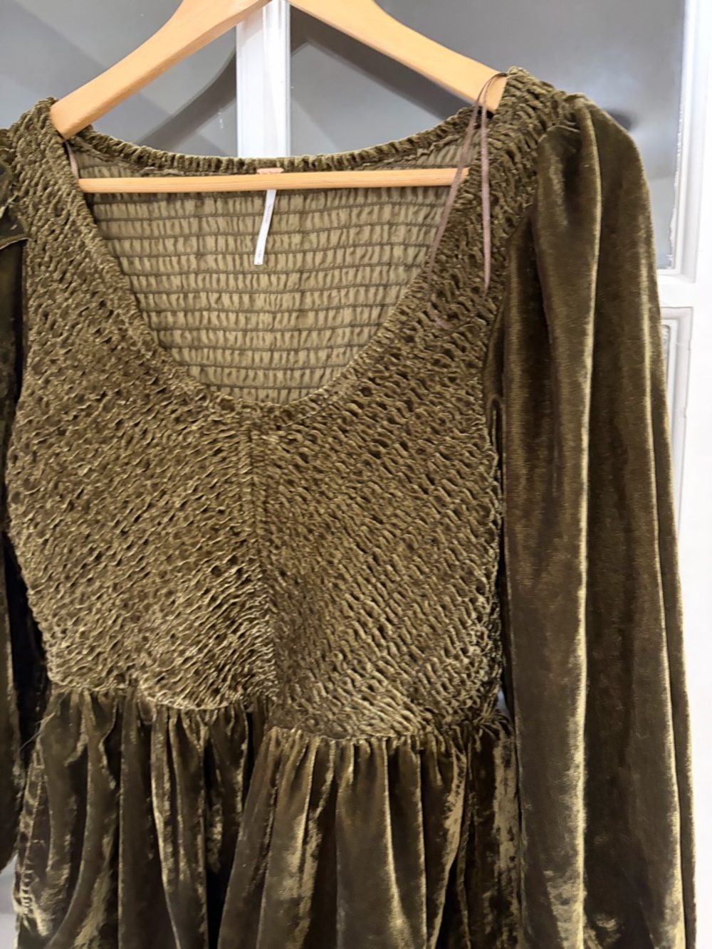 Free People Farrier Velvet Mini Dress - Size S - Picture 6 of 9